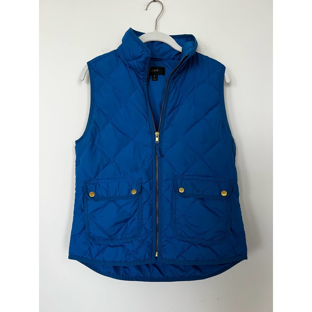 J.Crew Blue Quilted Vest